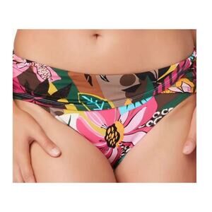 Bleu Rod Beattie Run Wild Pink & Brown Swim Bikini Bottom NWT 4